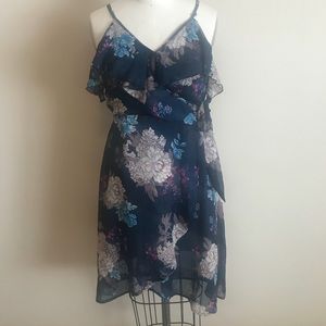 Xhilaration Navy floral dress
